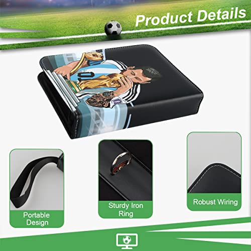 AllLeeGay Trading Card Album for Football Football Trading Card Binder Card Holder Album Trading Card Game Collection with 60 Removable Sleeves 480 Pockets football Card Book (B) AllLeeGay-kace-0001 - Image 4