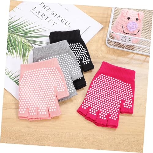 Guantes antideslizantes para entrenamiento y yoga mujer de 4 pares PRETYZOOM 5