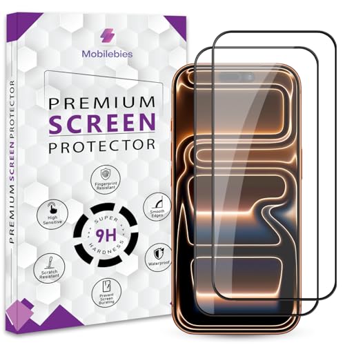 Image of Premium Tempered Glass Screen Protector Guard For iPhone 17 Pro Max (6.9 Inch, Pack of 2) | HD Clear, 9H Hardness Shatterproof, Edge to Edge Coverage With Easy to installation kit