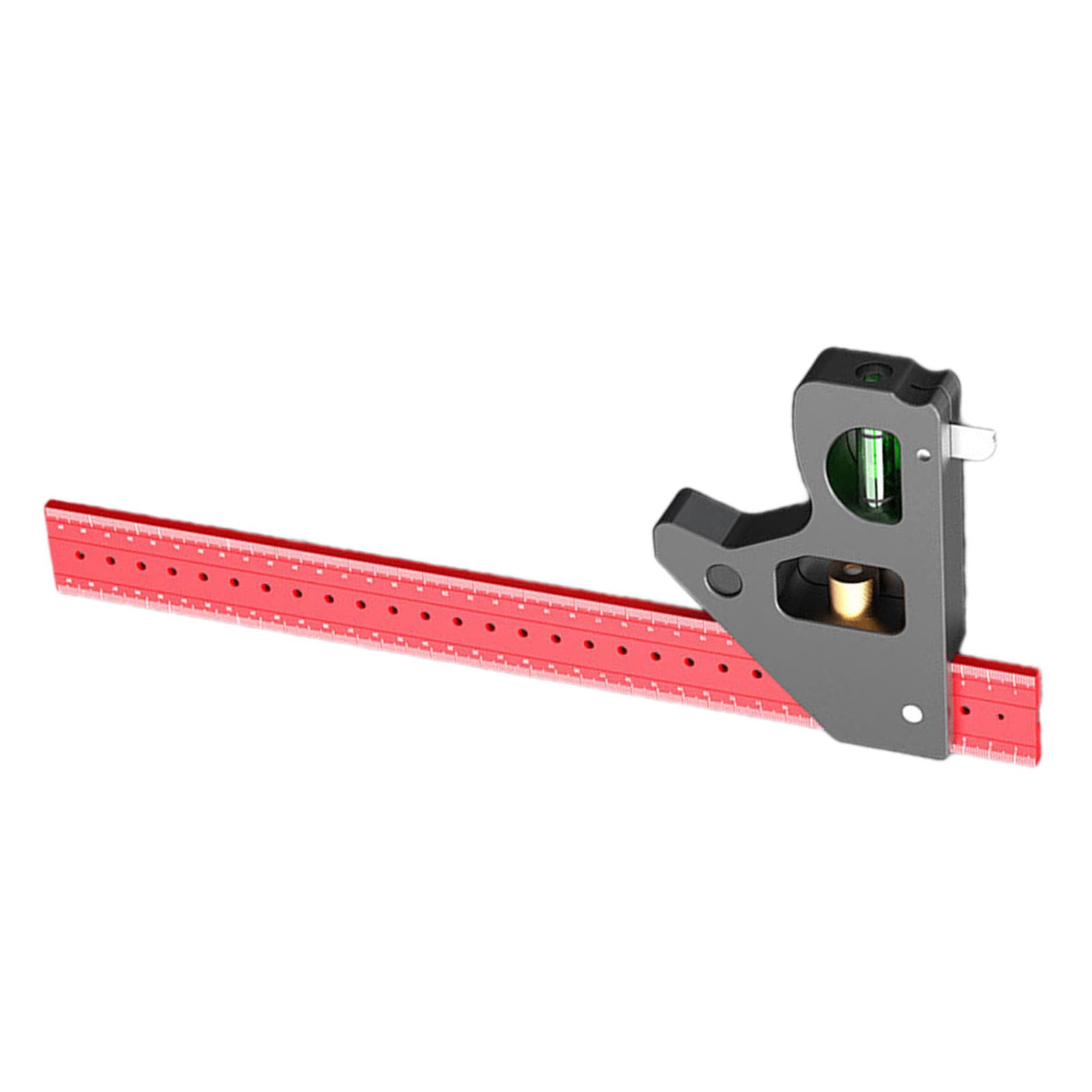 Zyouqi 400Mm Aluminum Alloy Multifunction Carpenter Measurement Square For Woodworking Furniture Making And Renovations Combination Square Set
