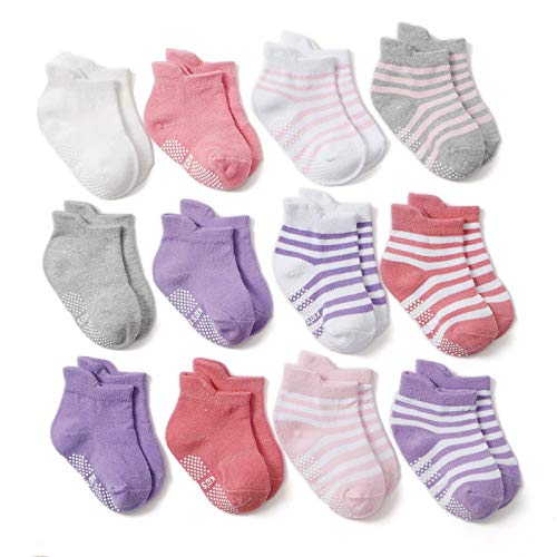 12 Pares/Conjunto niños Calcetines bebé niña Antideslizante niño elástico Tejido algodón yc0209 (Color : TWS0636GIRL, Kid Size : M (1 to 3 Years))