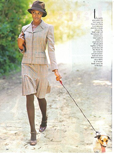 Magazine Print article, 1996 Vogue US, Naomi Campbell with Max Roach, Country Fare' Photos by Arthur Elgort