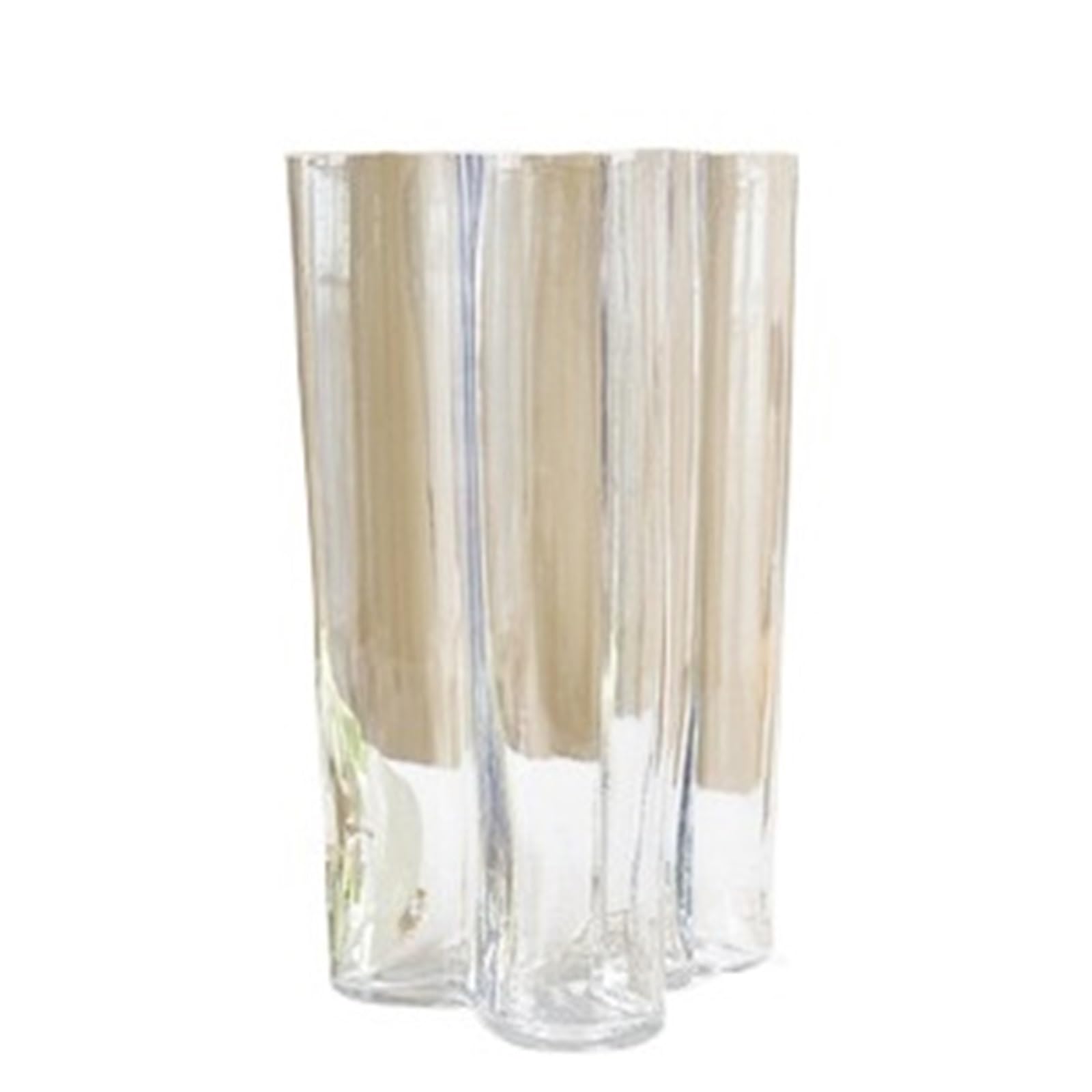 QuxetlRyz Glass Hydroponic Vase Irregular Transparent Lake Glass Vase Ins Decoration Home(Large size 2)