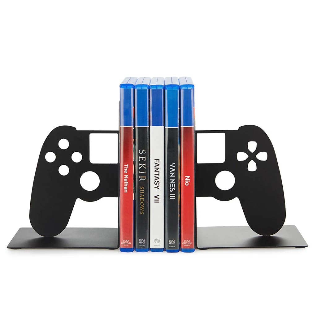 Balvi Soporte Videojuegos Joypad Color Negro Sujetador de Videojuegos para Estanteria con Forma de Ma