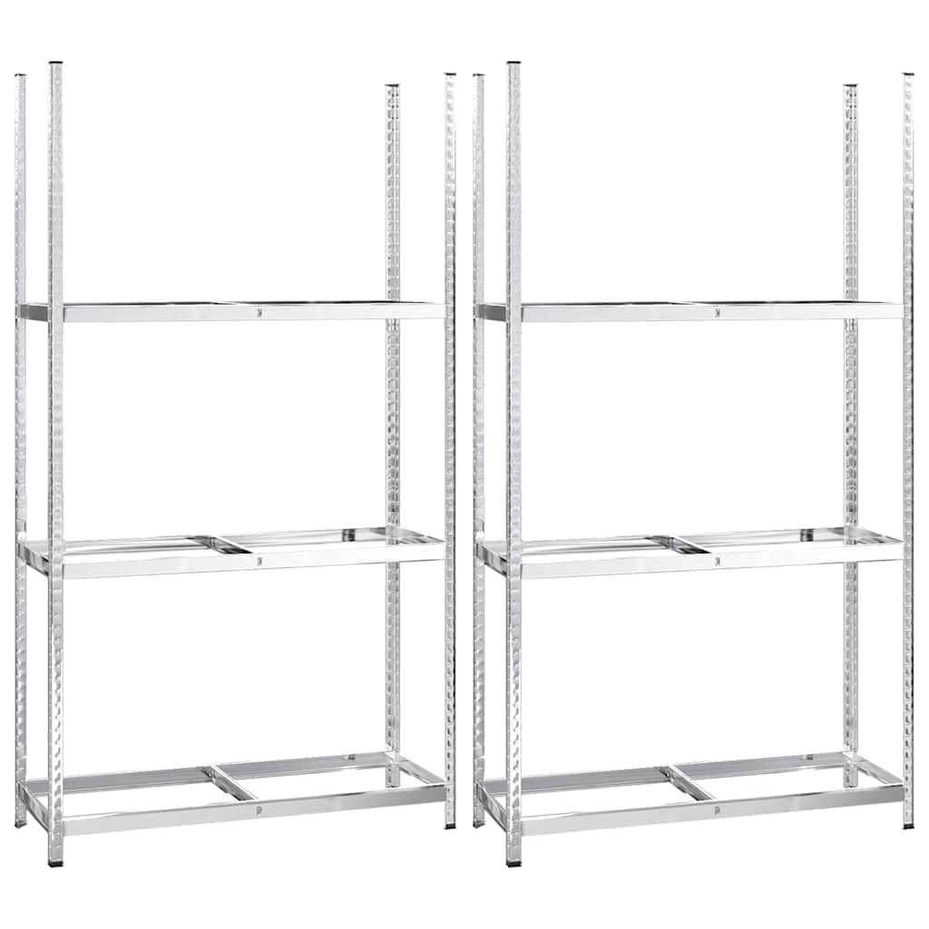 Juego de 2 estanterías de acero para neumáticos, 110 x 40 x 200 cm