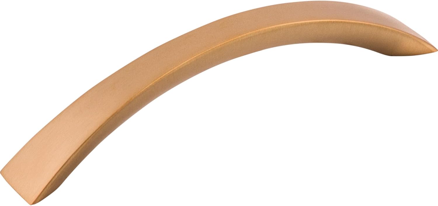 Top Knobs M1657 Nouveau III Collection 5-1/16 Cresent Flair Pull, Brushed Bronze