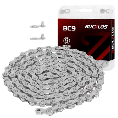 BUCKLOS 8/9/10/11/12 Speed Bike Chain for Shimano SRAM, Silver/Gold
