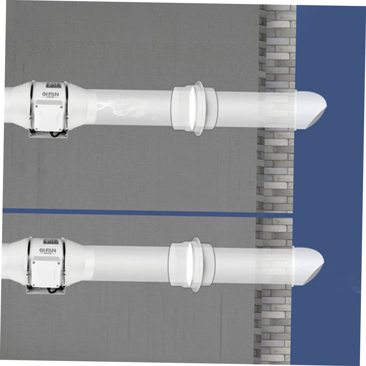NUOBESTY 5 Stück Duct Connector für Klimaanlagen Rückflussverhinderer Luftstromventil für Kühlanlagen Installieren