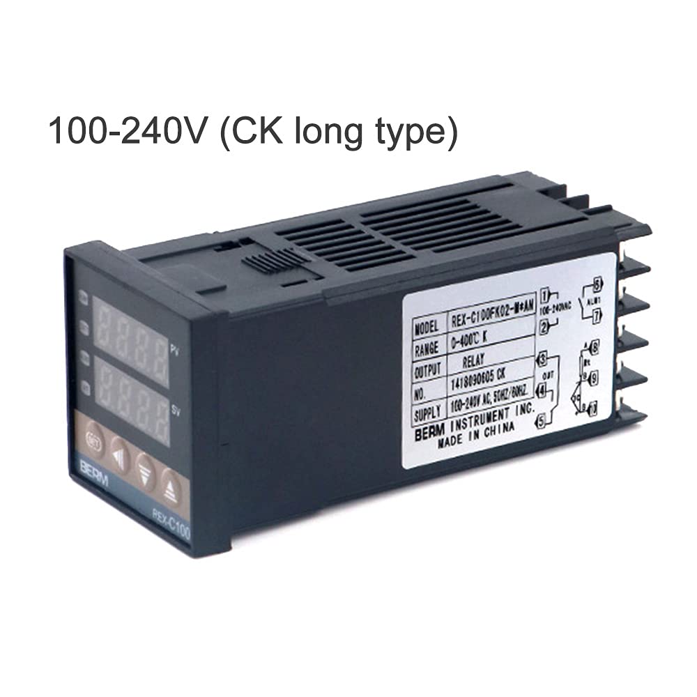 Labymos PID Digital Temperature Controller REX-C100FK02-M*AN 0 To 400°C K Type Relay Output (CK long)
