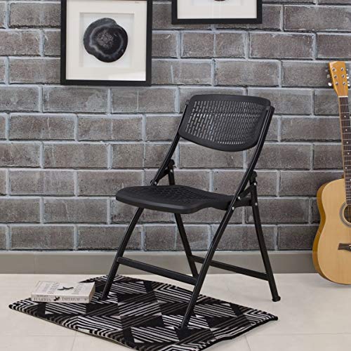 Image of Home Centre Metal Mid Back Ergonomic Without Cushion Chair (White)