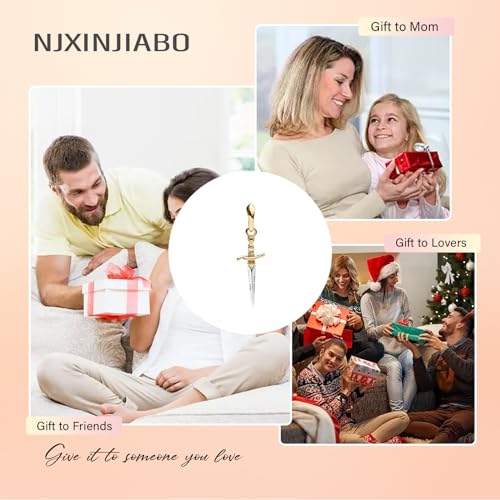 Image of S925 Sterling Silver Gold Plated Romantic Charms, Gifts for Mom Girlfriend Family on Valentine's Day Birthday Christmas Anniversary, Bracelet Necklace Bead Charm
