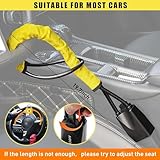 YUFANYA Steering Wheel Lock Seat Belt Lock,Anti Theft Car Security Device Car Lock Car Theft Prevention with 2 Keys,Universal Locks for Car Trucks SUV Van…, Light Yellow (YF102801) - Image 3