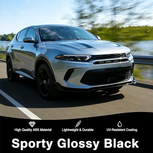 Front Bumper Lip Spoiler for Dodge Hornet GT R/T 2023 2024 2025 2026 V2 Style ABS Front Lip Splitter 3Pcs Body Kit Car Exterior Accessories (Glossy Black) - Image 6