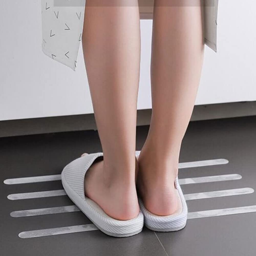 Safety Anti-Slip Tape, Adhesive Tape Strips., Grip Tape Treads For Stair Treads & Steps. Non Skid Grip Tape Transparent No Trace Invisible Non-slip Bathroom Stairs Protecting the Elderly