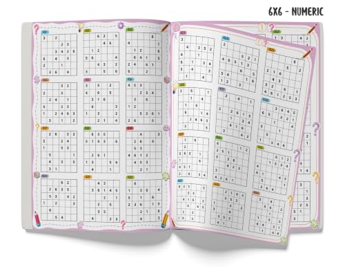 Image of Sudoku Book for Kids | 1001+ Sudoku Puzzle Book for Kids & Adults | Brain Booster Activity Book - 4x4, 6x6, 9x9 & 12x12 Levels | Ages 8+ Years | Two Brothers Publications