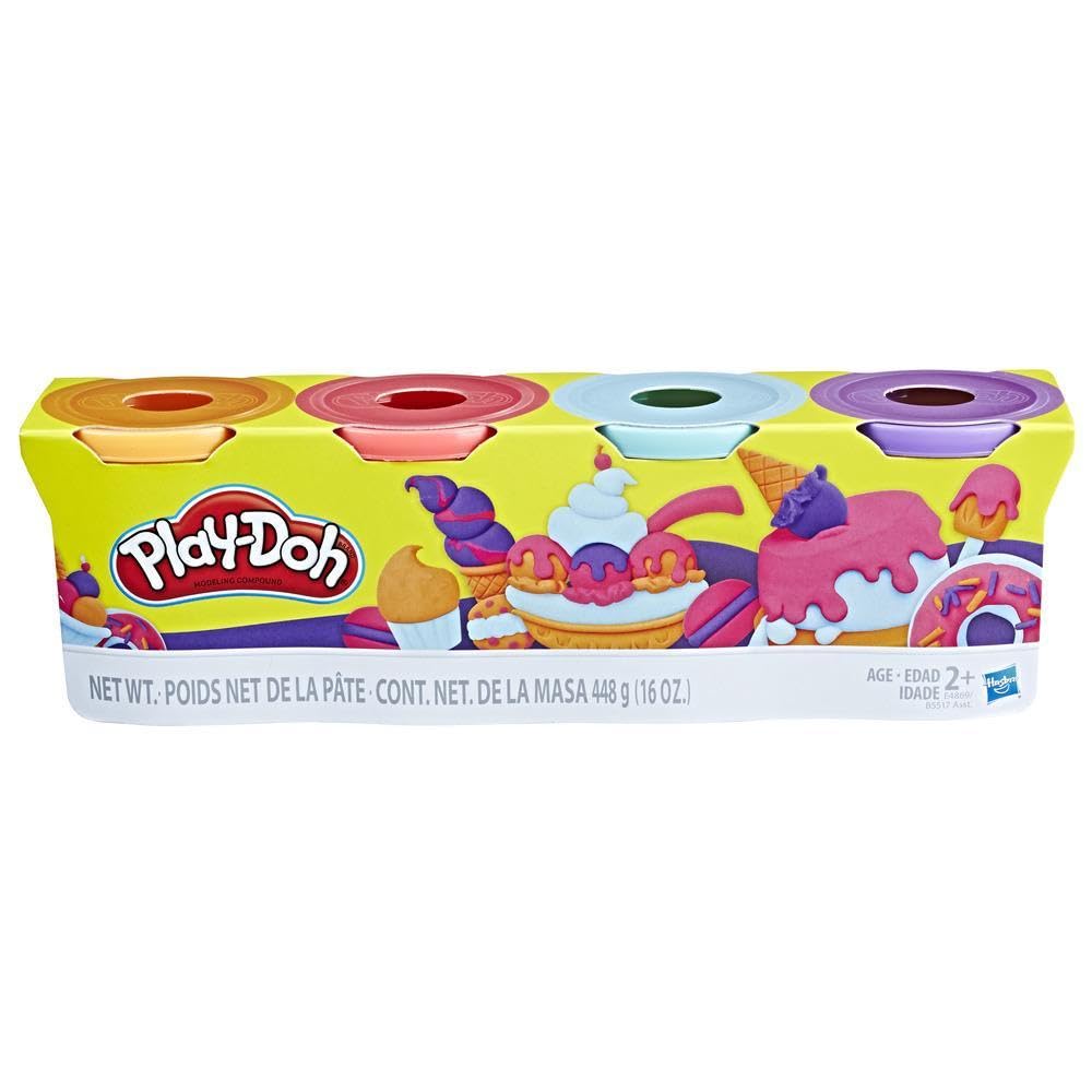 Play-Doh Hasbro Play-Doh-Sweet, Multi-Colour, E4869ES0, Pack of 4