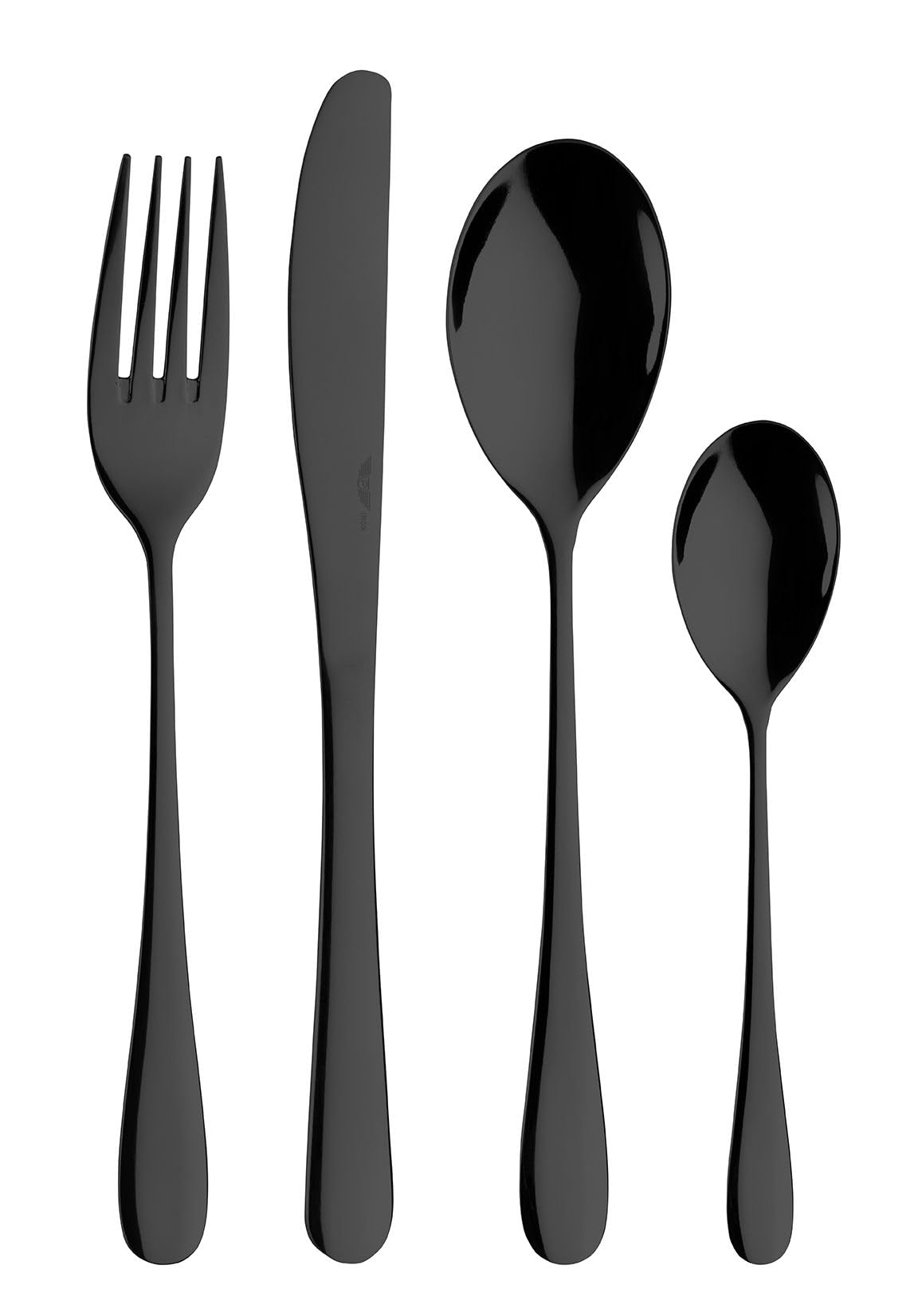 Couverts noirs chic pour 6 personnes - Table élégante collection Dream