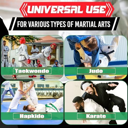 Mycritee SU-US-81194 Taekwondo Uniform White Belt For Women - Judo Belt Women Jiu Jitsu Gi Karate Belt Martial Arts Training Equipment White Belts thumb #5
