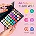 MelodySusie 40 Colors Nail Powder Pigment Kit - Long Lasting for Easy Gradient Ombre Nail Art,Professional DIY Manicure Supplies for Beginners Home Salon Use