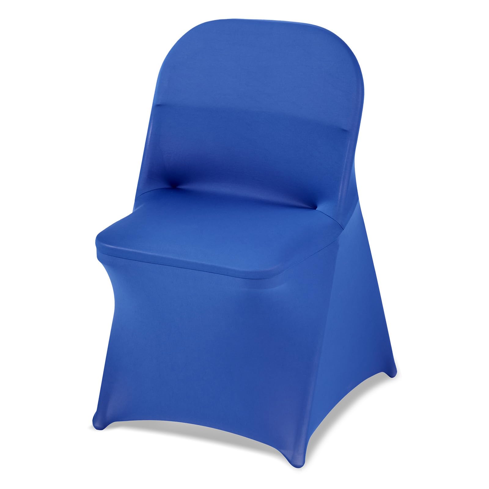 VEVOR Chair Covers, Polyester Spandex Chair Cover, Stretch Slipcovers for Wedding Party Dining Banquet Flat-Front Chair Covers (Royal Blue-c, 50PCS)
