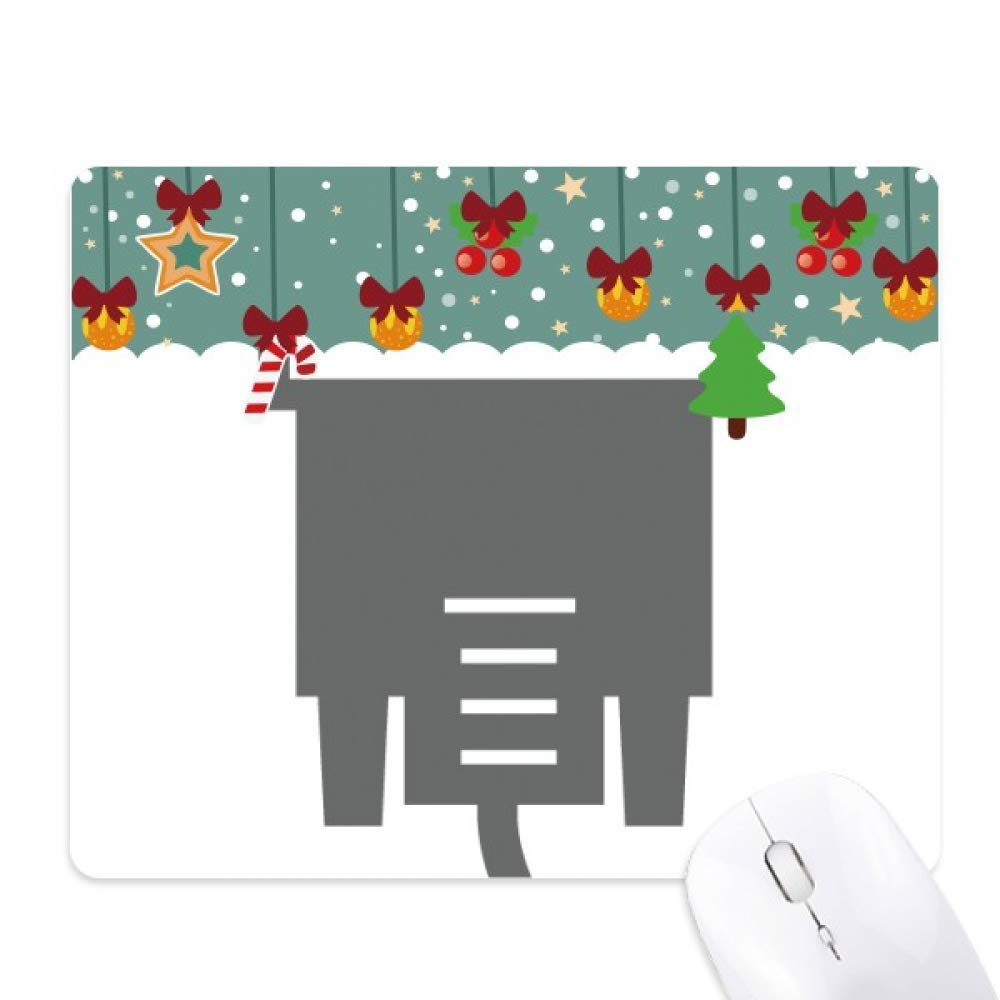 Tapis de souris noir avec câble de charge intégré pour bureau et informatique