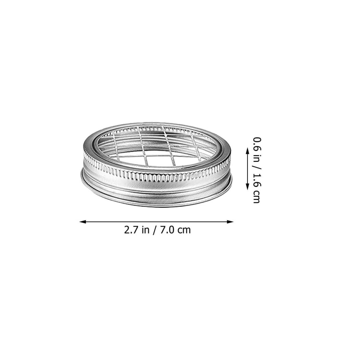 ABOOFAN Lot De 6 Couvercles De Bocaux Pour Compositions Couvercles Grillagés Pour Décoration Intérieure