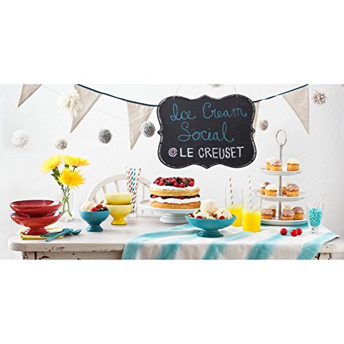 12 White Le Creuset Cake Stand