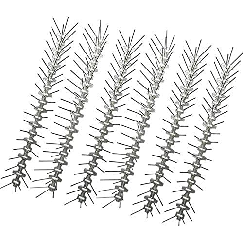 Hamkaw Stainless Steel Bird Spikes Strips Pack of 6 12ft