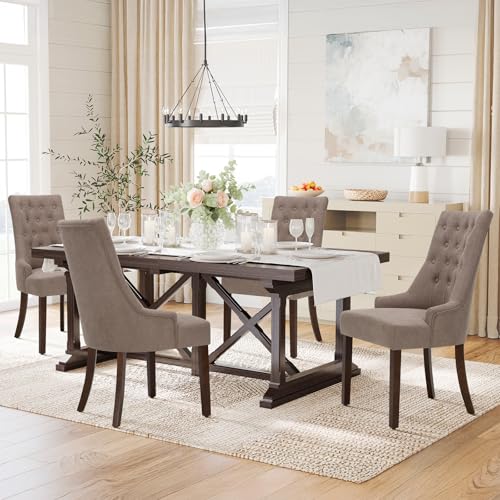 COLAMY Wingback Tufted Chairs