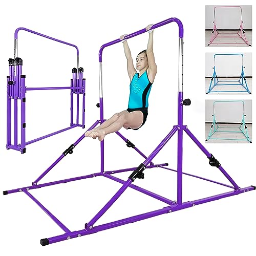 Seliyoo Foldable Gymnastics kip bar with Fiberglass Cross bar
