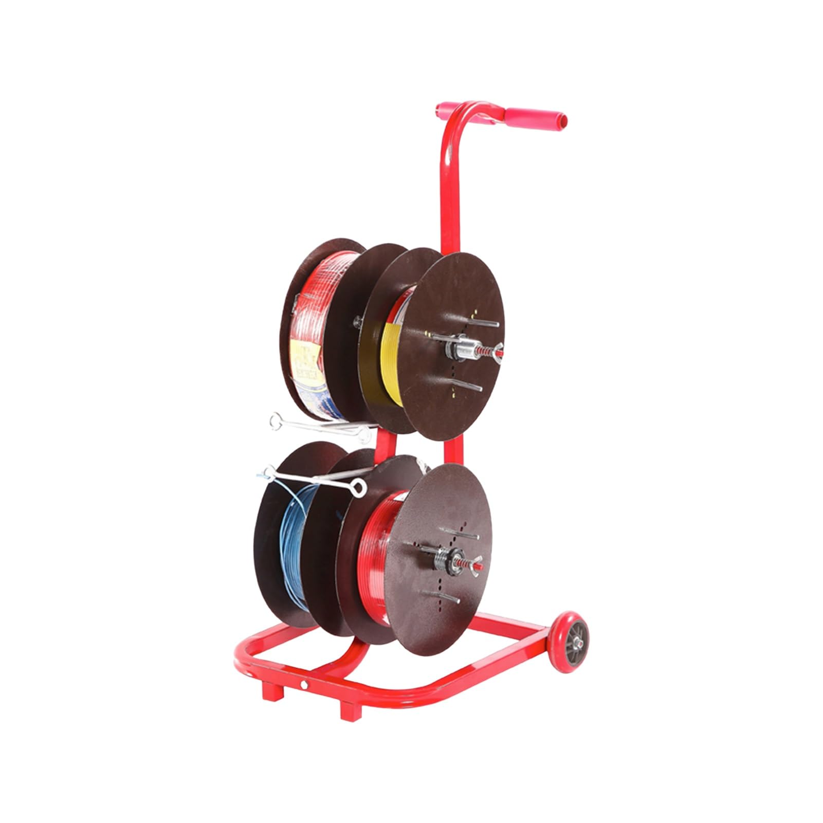 Rastrelliera For Bobine Di Filo, Distributore Di Fili For Cavi | Supporto for cavi rotante for carichi pesanti, for l'industria elettrica(4 Rods Wire)