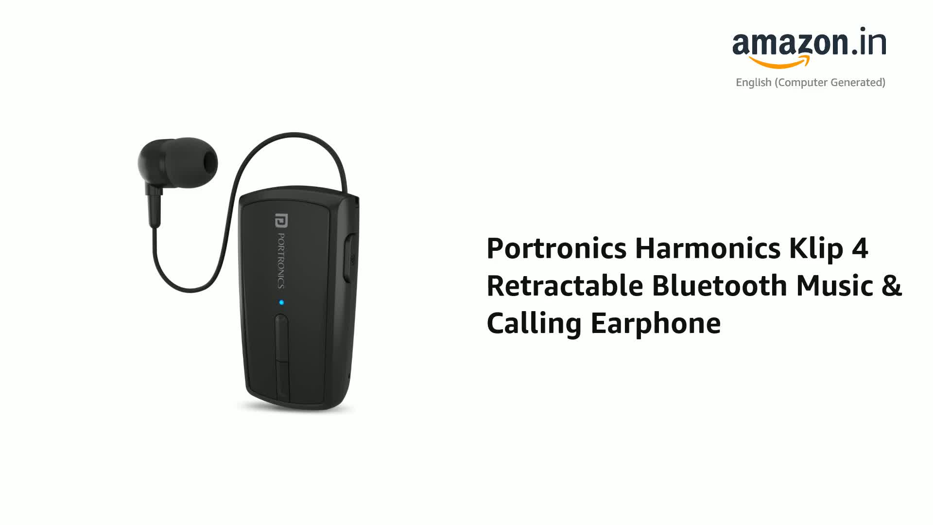 Portronics Harmonics Klip 4 Retractable 