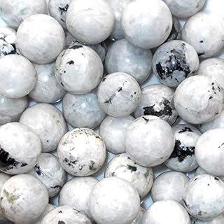 Green Cross Toad Rainbow Moonstone Crystal Ball (20mm)