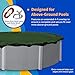 Blue Wave Silver 12-Year 18 ft Round Above Ground Pool Cover for Winter – Durable & Weather-Resistant Polyethylene – 4 ft Overlap, Black Underside, Reinforced Grommets, Winch, Cable – Forest Green