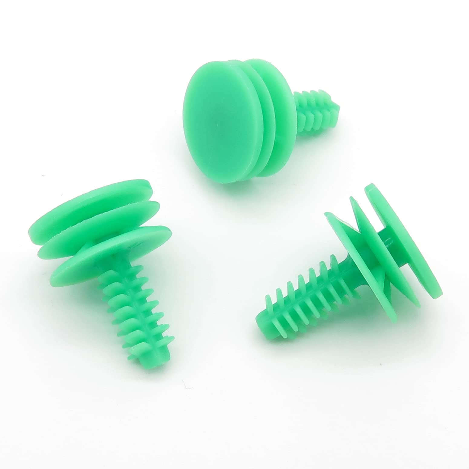 10-Pack VVO® Door Trim Clips For Skoda Octavia & Fabia - Green, Plastic, OEM Reference 6Y0867260