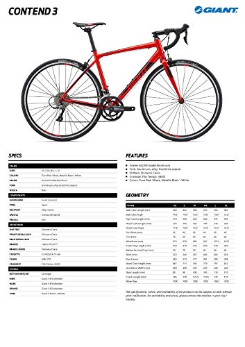 Giant Contend 3 Medium (Pure Red 
