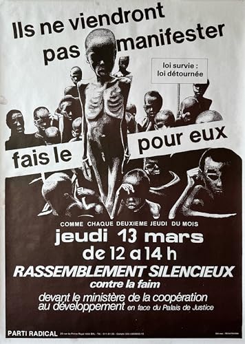Affiche rétro Parti Radical grand poster mural vintage format 61X85Cm