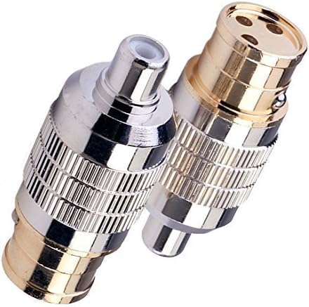 CLEAR Female XLR to Female RCA Adapters (CGA FXLR-FRCA) - 2 Pieces (1 Pair)