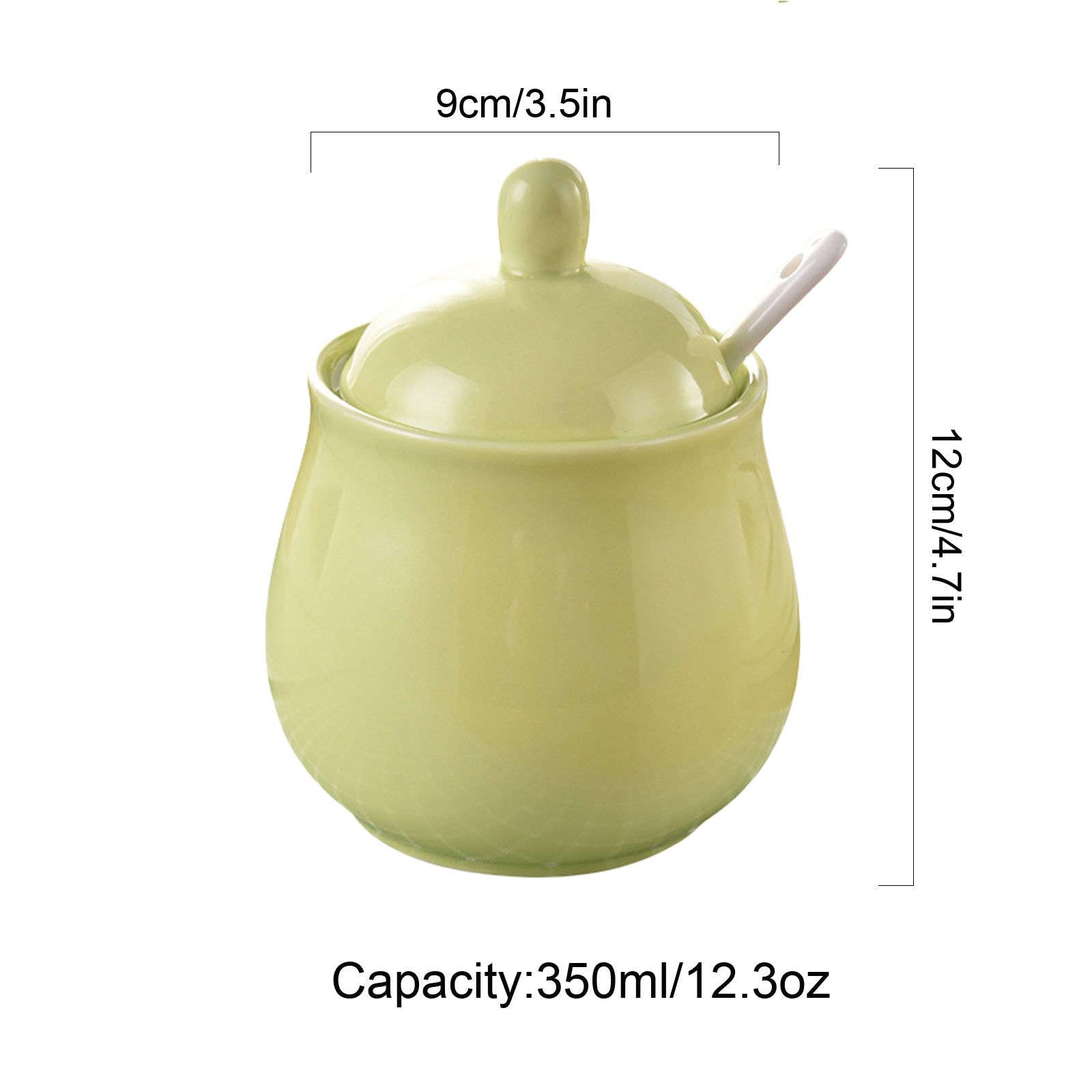 Sucrier, Boîte À Assaisonnement, Sucrier avec Couvercle Et Pot À Lait, Ensembles Crémier Et Sucre, Pot À Lait Et Sucrier, Décoration pour Cuisine-Rouge-Sucrier,Green-Sugar Bowl