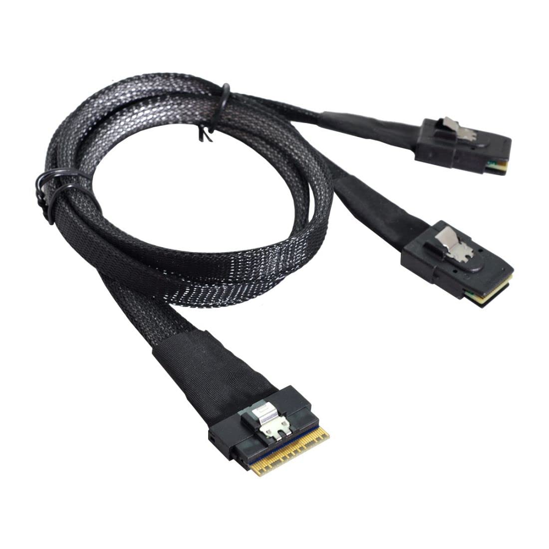 chenyang CY SFF-8654 8i 74Pin PCI-E Ultraport Slimline SAS Slim 4.0 a doppio cavo SFF-8087 Mini SAS PCI-Express