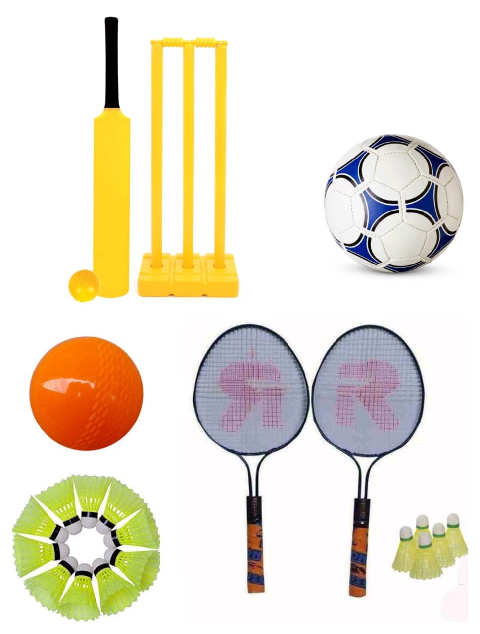 See full amazon price history chart for PR Sports Combo for Age 3-12 Years Boys and Girls Cricket kit +Badminton Set +Football + 10 Shuttlecocks-Multi Color PR Sports Combo for Age 3-12 Years Boys and Girls Cricket kit +Badminton Set +Football + 10 Shuttlecocks-Multi Color (B09ZXJHJMZ) Amazon Price History, Amazon Price Tracker