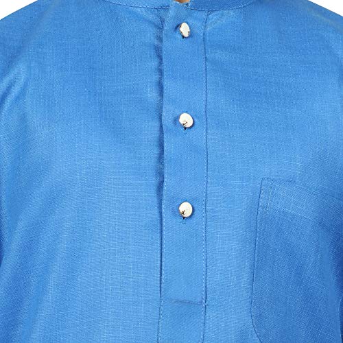 Image of SG YUVRAJ Raw Silk Kurta Set for Boys
