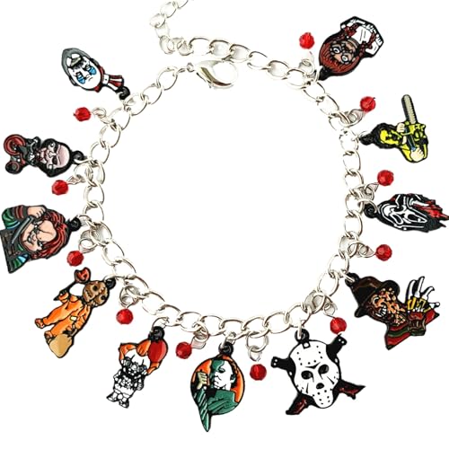 Horror Bracelet Metal Charm Bracelet for Men and Women