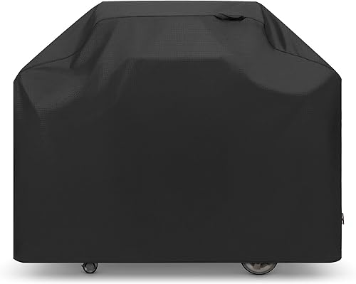 Miniatura 1 de Unicook Funda para parrilla de 55 pulgadas, cubierta de barbacoa de 3-4 quemadores, carcasa de vinilo impermeable con forro de poliéster, sin fugas