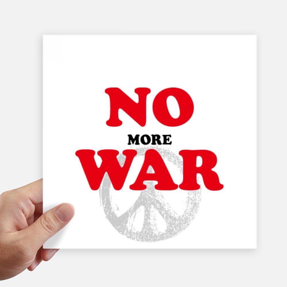 Autocollants Love Peace World DIYthinker 20cm lot de 4 stickers carrés multicolores pour mur