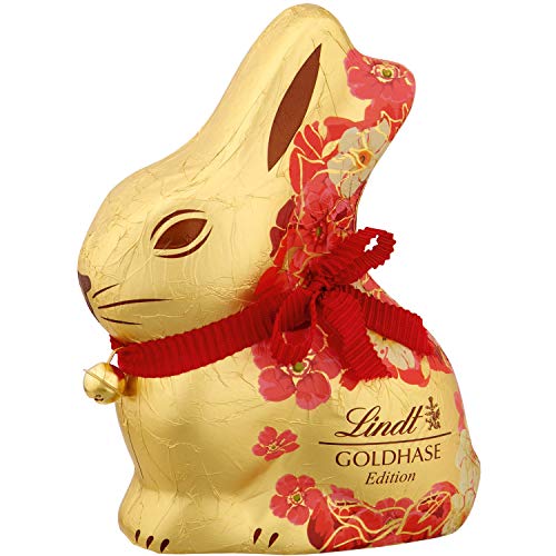 Lindt Goldhase - Limited Blumen Edition - Geschenk-Set für Ostern - Premium Vollmilch-Schokolade (3 x 100g) – Bild 5