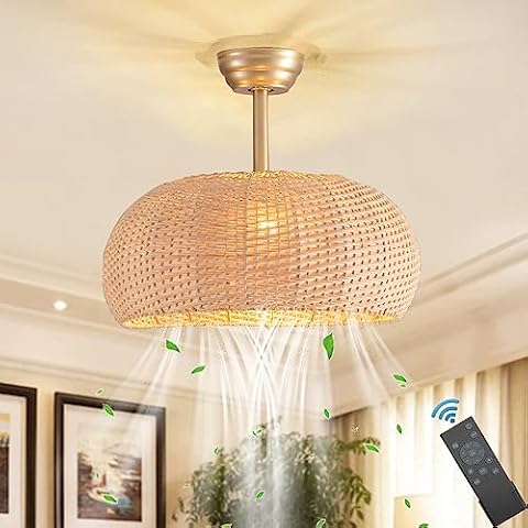 Ventilateur de Plafond KZT avec Lampe Cover