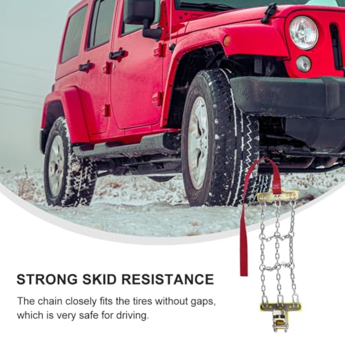 Cadenas de nieve para neumáticos de coche hechas de acero resistente 7