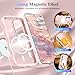 Pepmune for Samsung Galaxy A36/A56 Case, Curly Wavy Frame Hard Translucent Matte Clear Back Cover for Women Men Compatible with Magsafe Shockproof TPU Bumper Phone Case for Samsung A56/A36, Pink