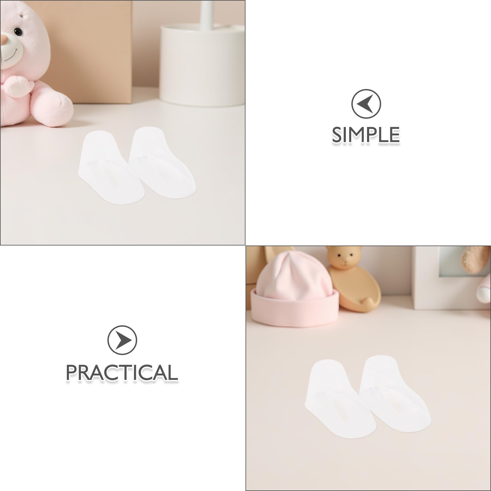 100 Stück Pvc Kunststoff Babysocken Präsentationsständer für Kleinkinderschuhe mit Schuhformhalter zur Schuhformbewahrung und Vermeidung von Falten und Kleinkindbereich